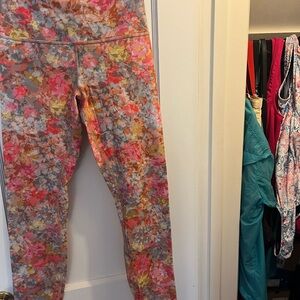 Lululemon Athletica Multicolor Floral Leggings